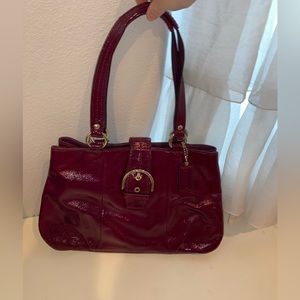 Purple Coach Bag